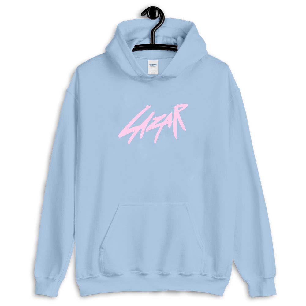 LazarBeam Merch Official Logo Pink T-Shirt for Kids, Youth, Men & Women - Birthday Gift Idea - Long Sleeve, Hoodie & Crewneck Sweatshirt Options - Perfect for Gaming Fans, Streamer Support & Casual Wear