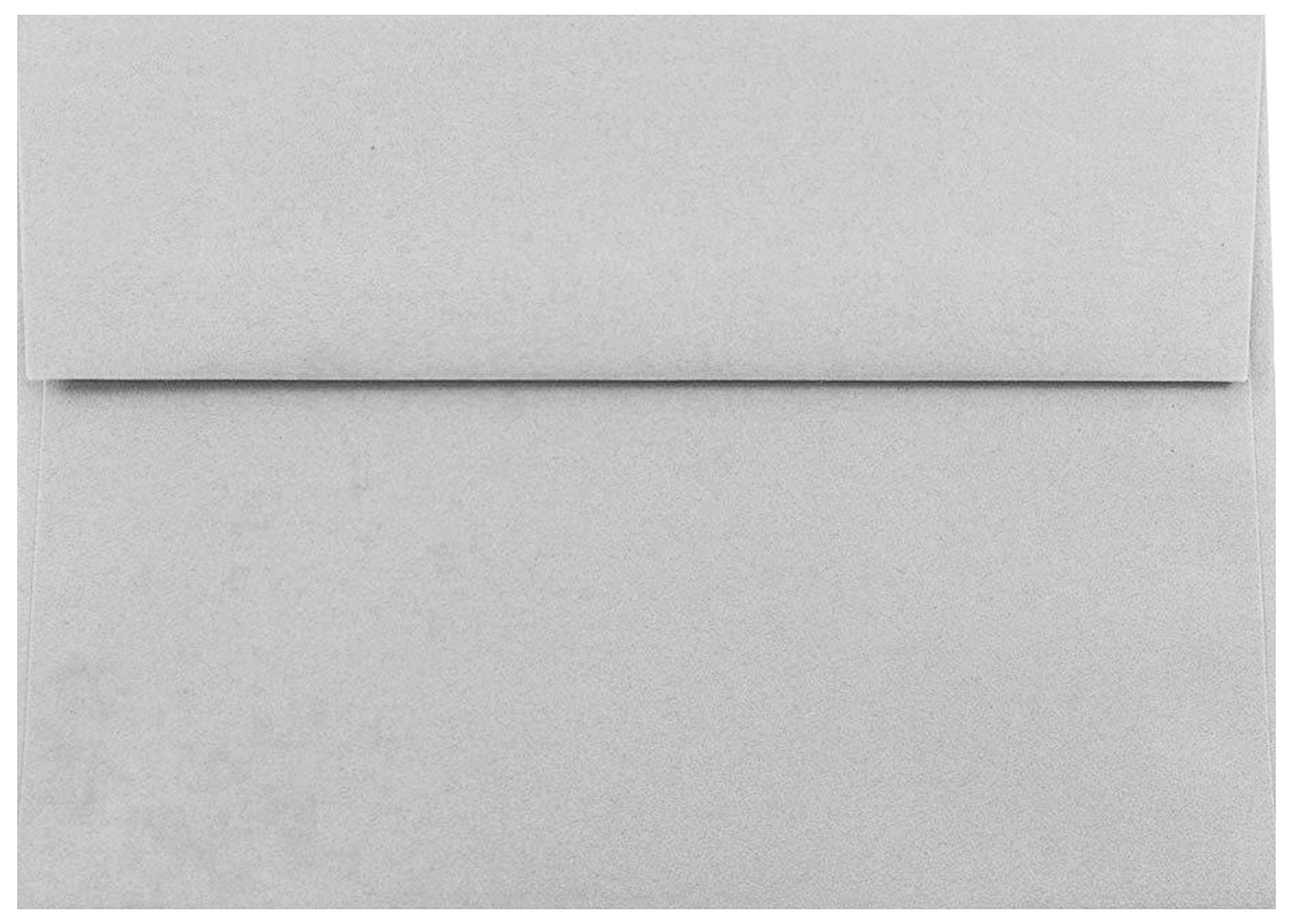 500 Pastel Gray Square Flap A6 Envelopes (4-3/4