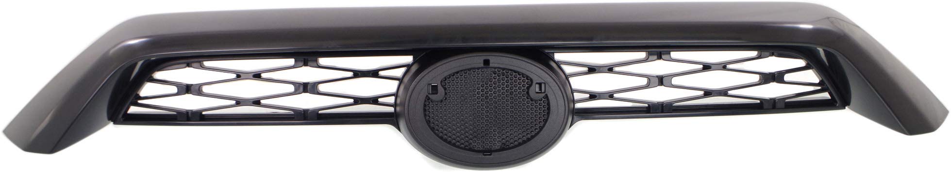 Evan Fischer Textured Black Plastic Grille Assembly Compatible with 2014 Toyota 4Runner | Front Bumper Replacement for Off-Road & Daily Driving