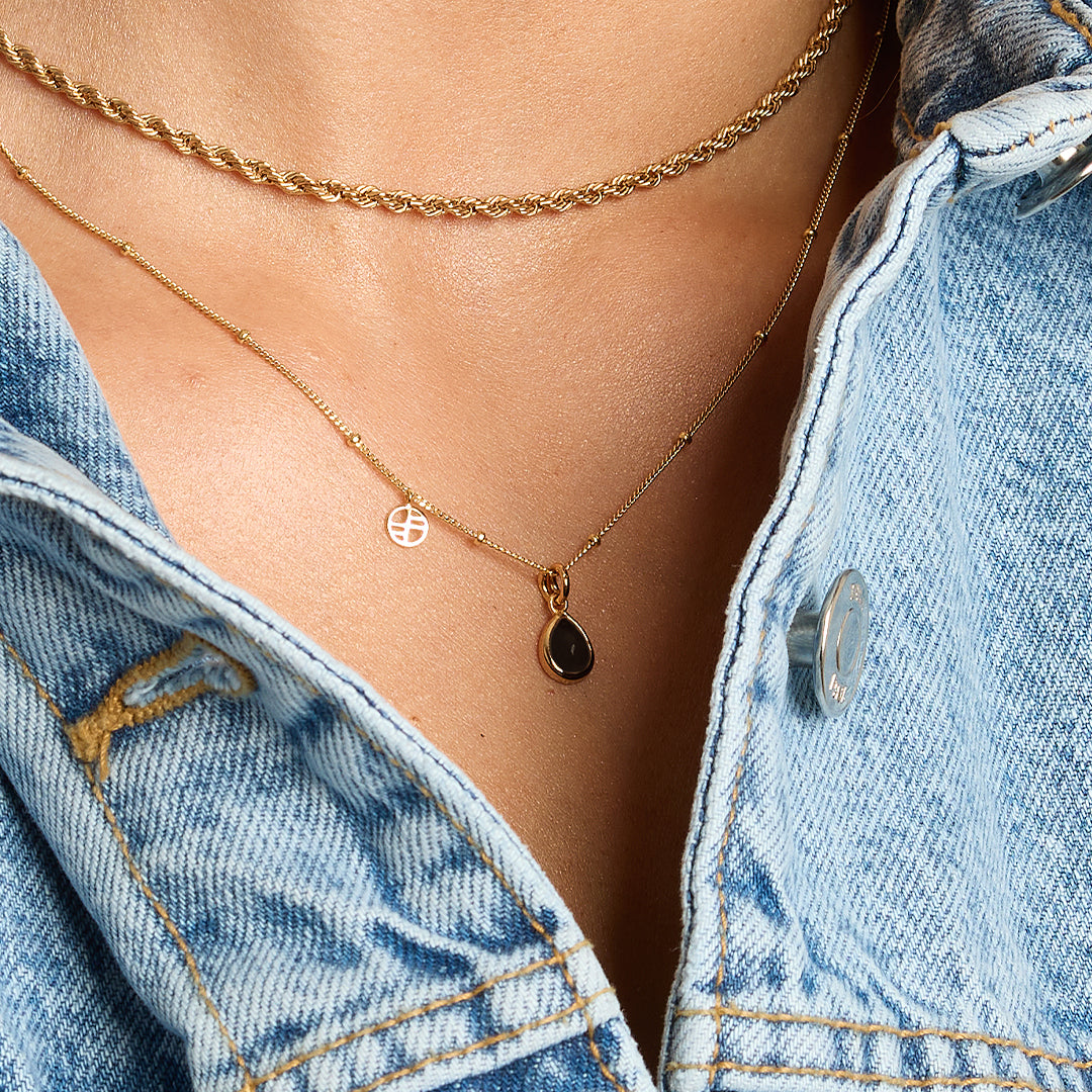 Black Onyx Trove Charm - Elegant Gemstone Jewelry for Women | Perfect for Gift Giving, Meditation & Spiritual Healing
