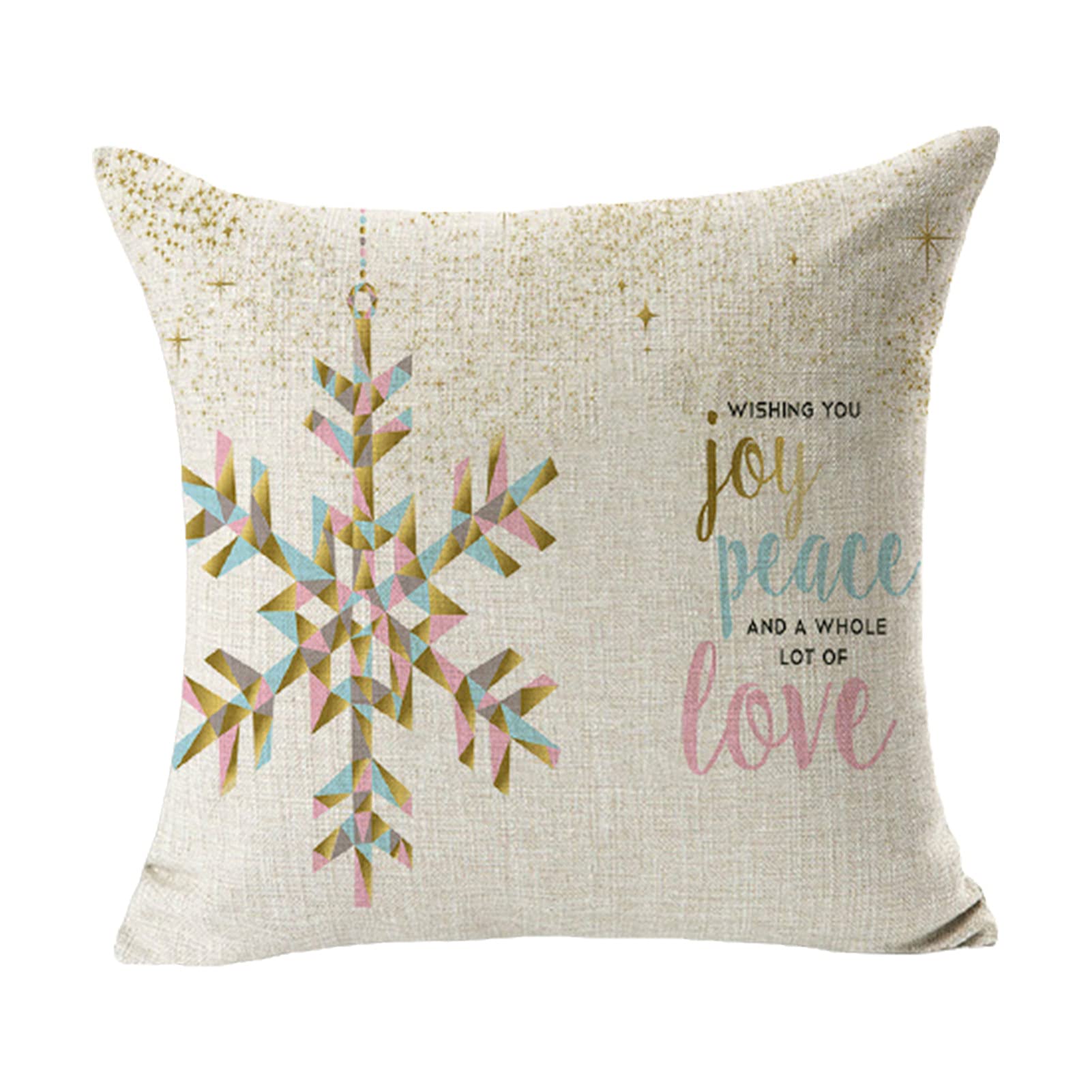 Christmas Pillow Covers 18x18 Inches - Soft Skin-Friendly Elk Print Decorative Throw Pillow Cases for Couch, Sofa & Bedroom - Breathable & Durable Holiday Home Decor (Set of 7) - Perfect for Christmas Decorations, Winter Home Styling and Cozy Living Room Accents