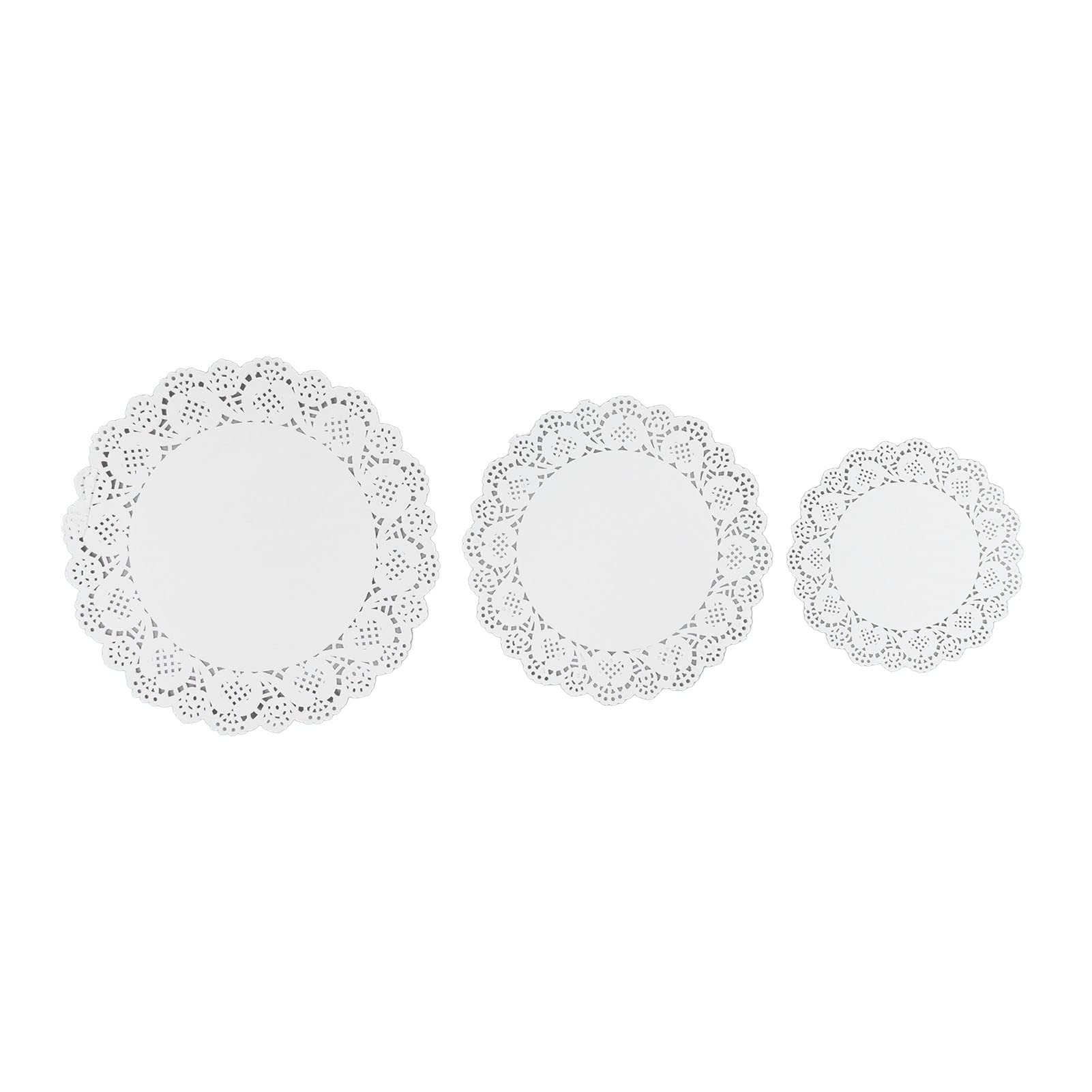 120Pcs Disposable Round Lace Baking Mats - Non-Stick Food Grade Paper Placemats for Cake Decorating, Box Liners & Party Table Settings (12 Inch) | Perfect for Weddings, Tea Parties & Dessert Displays