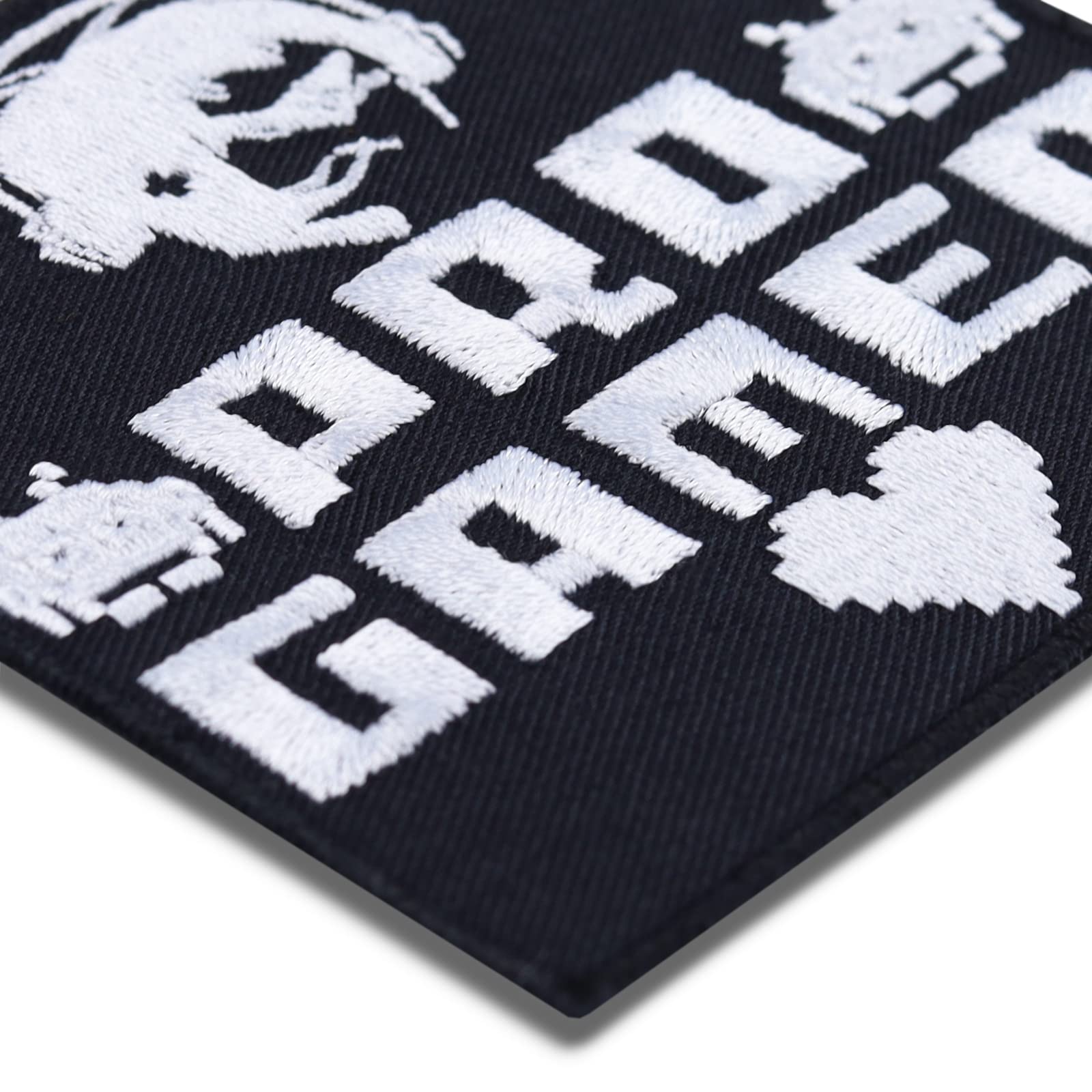 Funny Gaming Embroidered Iron-On Patches for PC & Mobile Gamers - Sew or Iron On Applique Badges for Shirts, Jeans & Mousepads (3.54x3.14 Inch) - Perfect for Gamer Gifts, Cosplay & Esports Merchandise