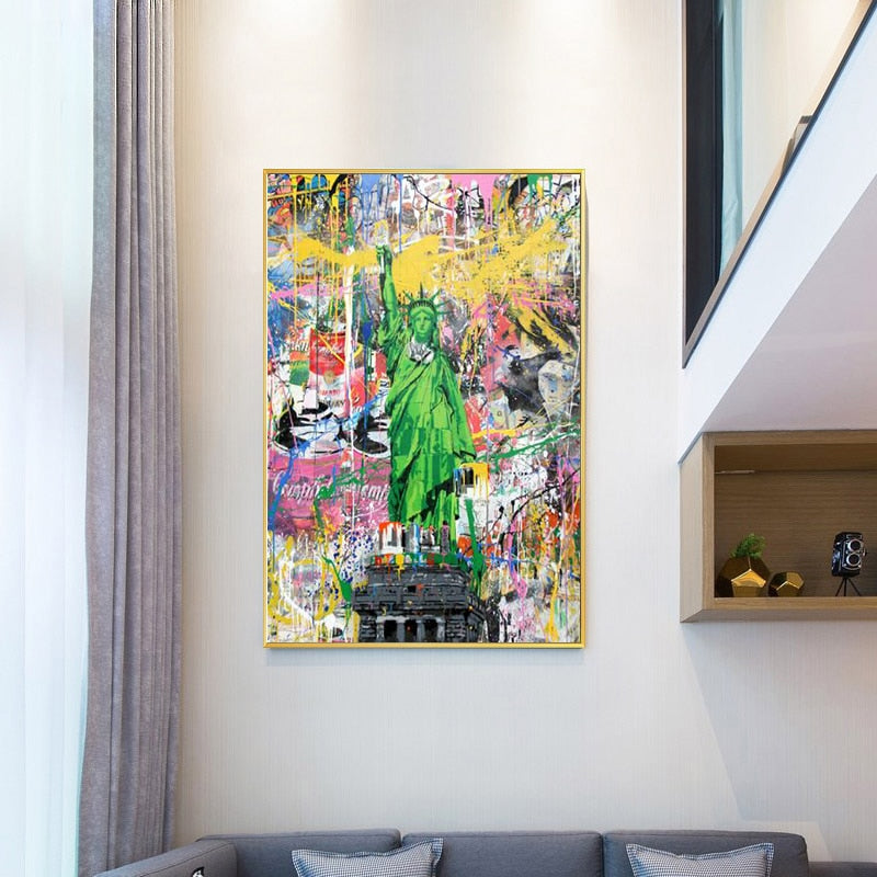 Statue of Liberty Poster - Premium American Freedom Wall Art Decor for Home, Office & Classroom | Patriotic Gift Idea