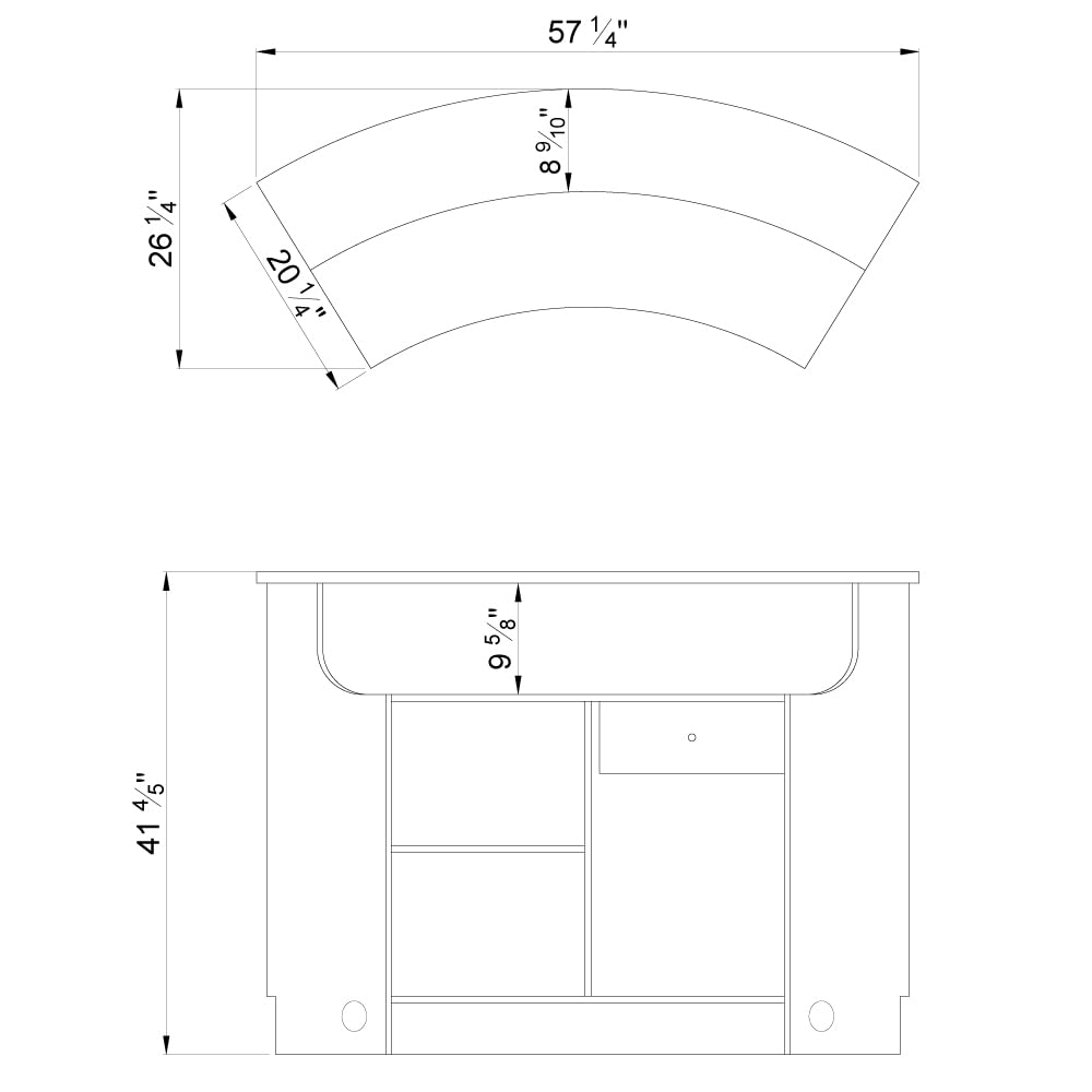 Modern LED Illuminated Curved Reception Desk - Contemporary Round Front Office Counter with Janus Design | Perfect for Hotel Lobbies, Corporate Offices & Luxury Reception Areas