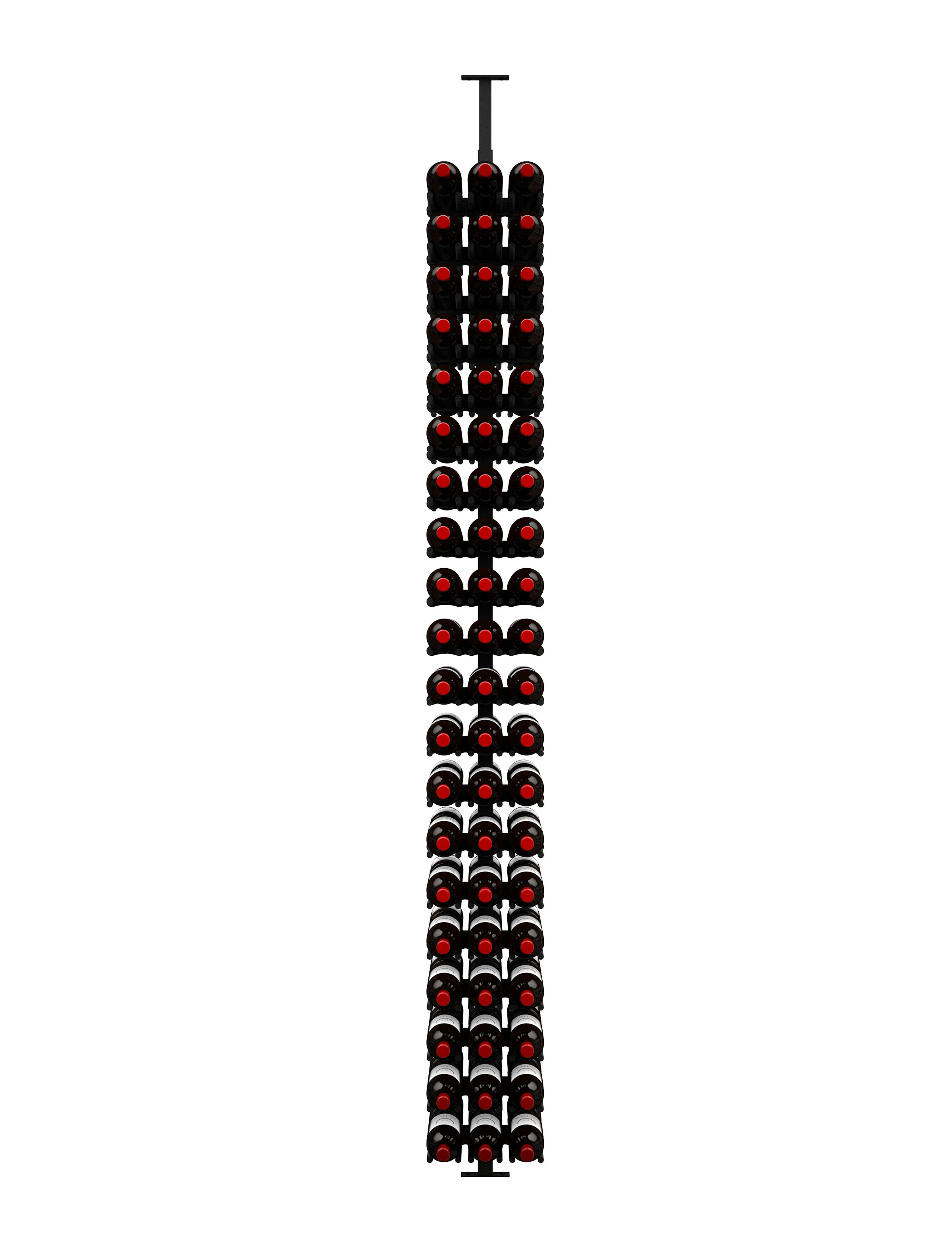 ST Minimalist Series 2-Sided Wine Rack Display - Holds 120 Bottles | Space-Saving Wine Storage for Home, Restaurant & Bar Organization