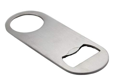 Premium Stainless Steel Bottle Opener - Rustproof & Durable Bar Tool for Beer, Soda & Home Use - Compact Design for Camping, Picnics & Parties