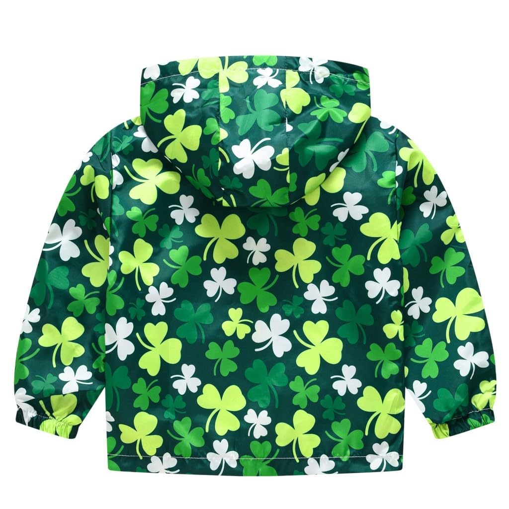 Waterproof Hooded Windbreaker Coat for Toddler Boys & Girls - Cute Printed Jackets for Little Kids - Perfect for Spring & Fall Outdoor Playdates, Park Visits & Family Outings