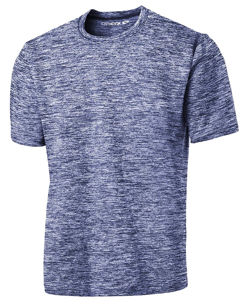 DRIEQUIP Men's Big & Tall Moisture Wicking Athletic T-Shirt - Breathable Quick Dry Workout Shirt for Gym, Running & Outdoor Activities