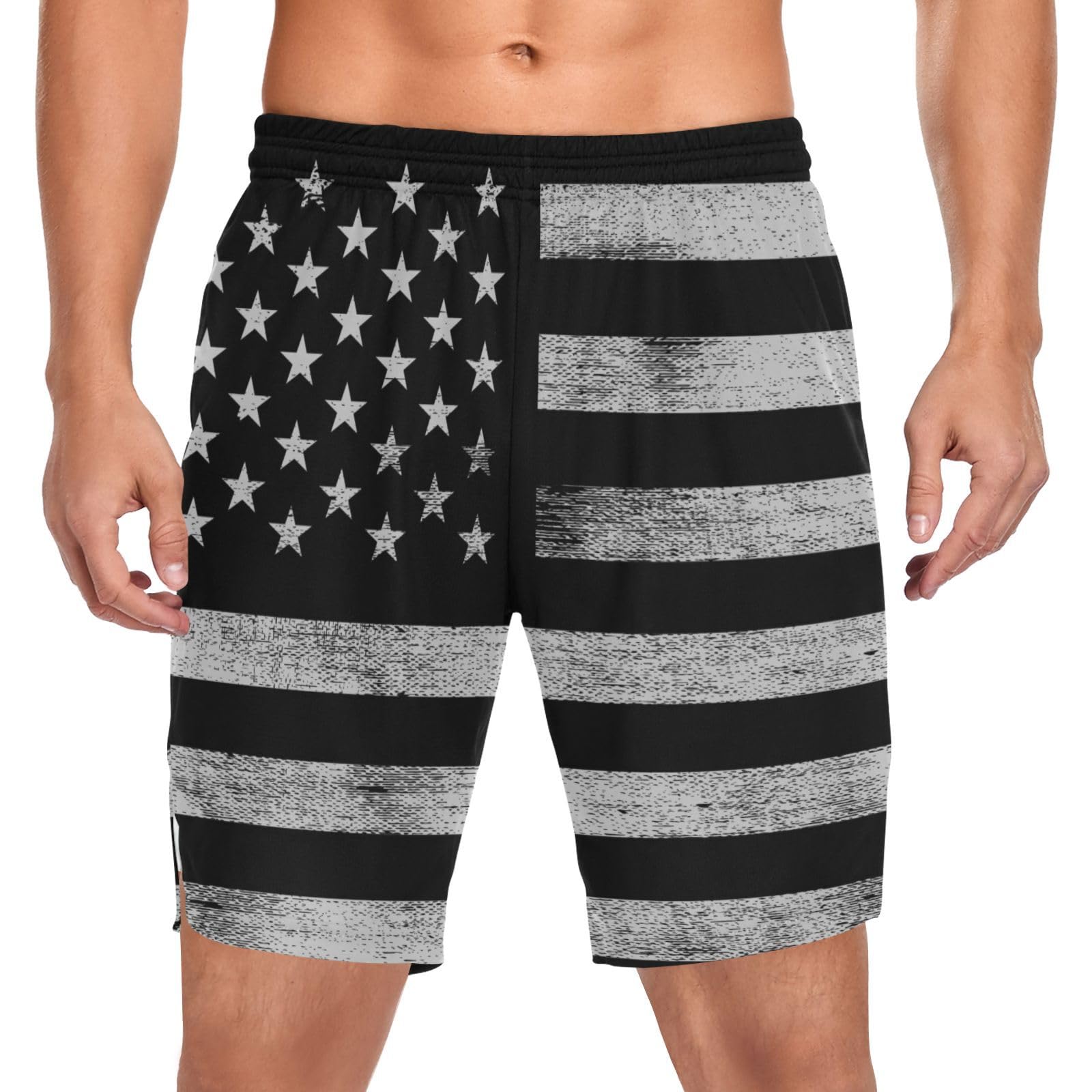 Men's 2-in-1 Workout Running Shorts - Lightweight Gym Athletic Training Shorts with Pockets & Towel Loop | Perfect for Jogging, Weightlifting & Outdoor Sports