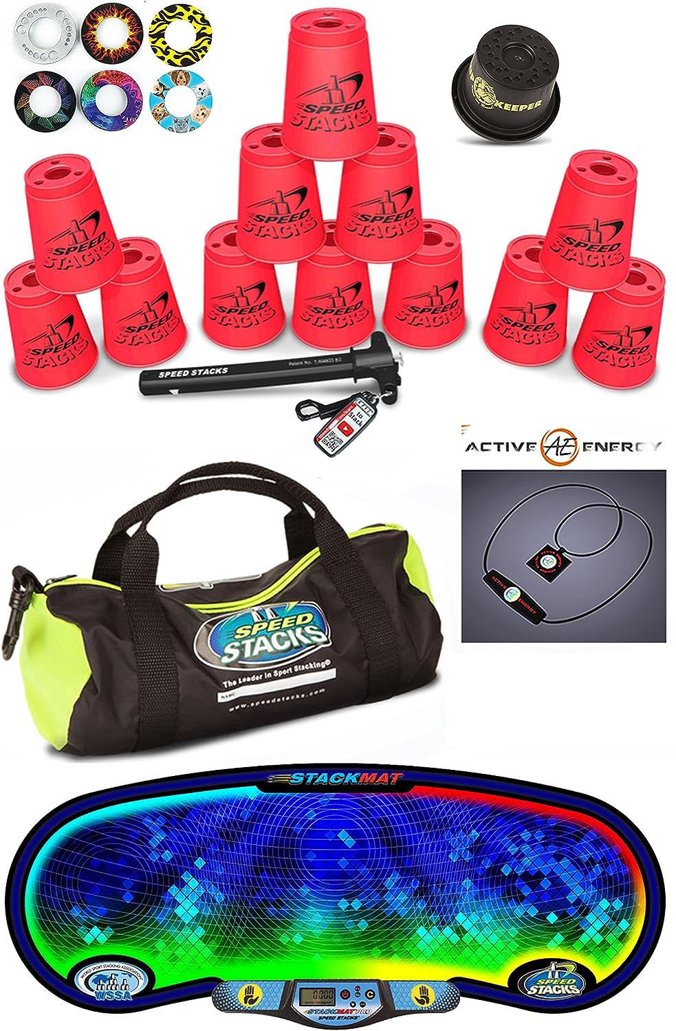 Speed Stacks Custom Combo Set - 12 Neon Pink 4