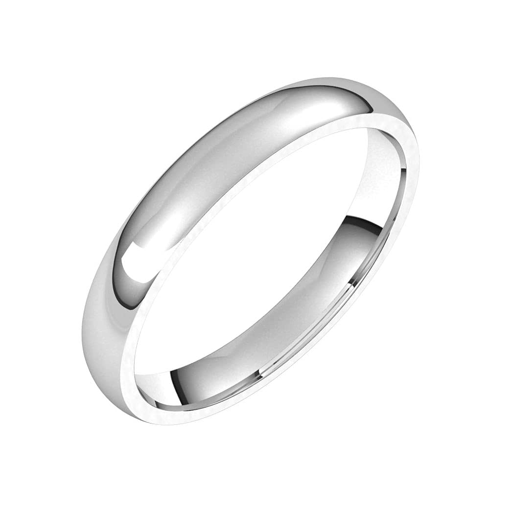 925 Sterling Silver Half Round 3mm Comfort Fit Lightweight Band Ring for Women - Size 4-12.5 | Elegant Jewelry Gift for Her, Perfect for Everyday Wear, Anniversary & Special Occasions