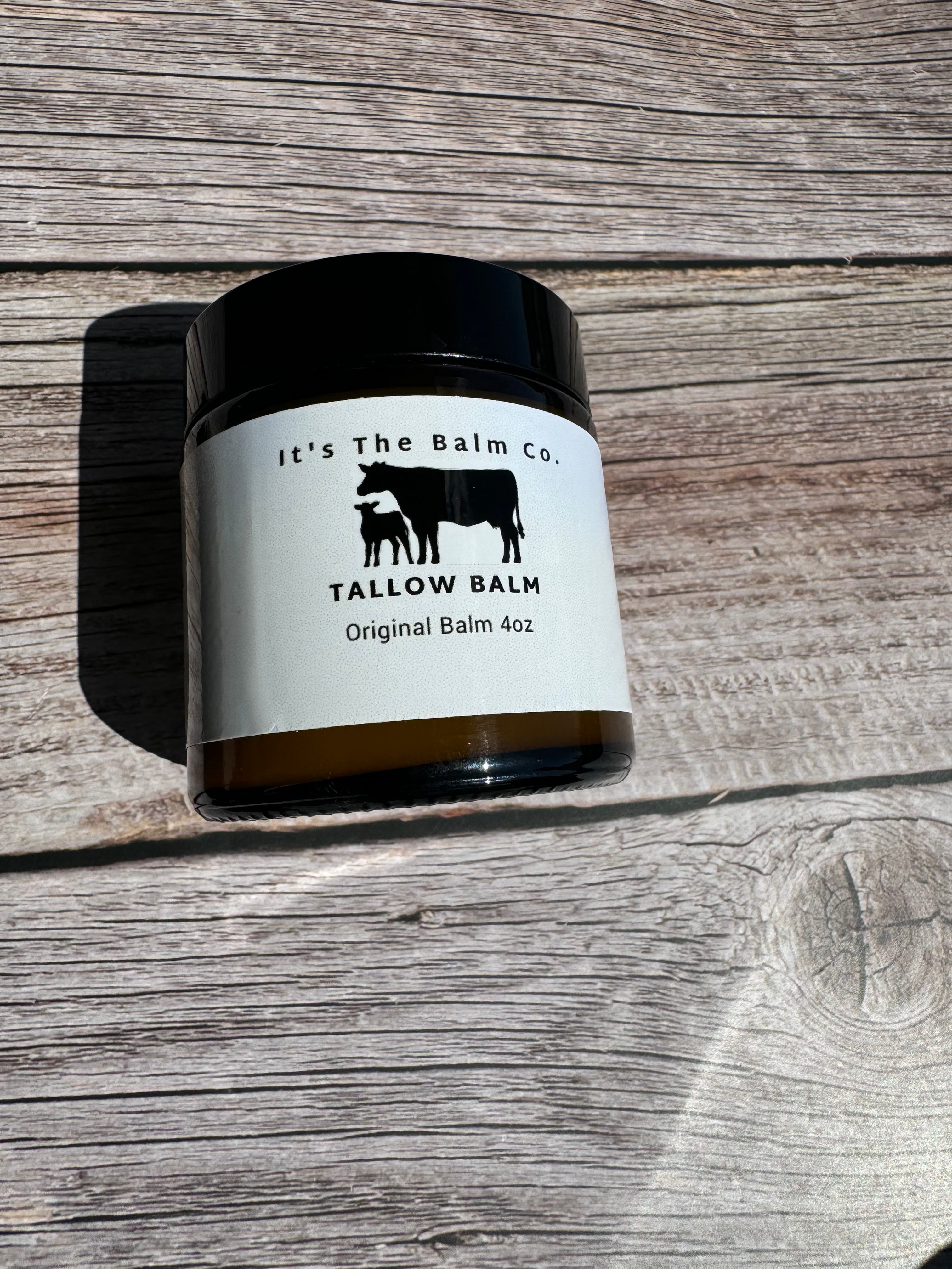 4oz Original Tallow Balm - All-Natural Moisturizing Skin Care for Dry Hands, Face & Body | Perfect for Winter, Eczema & Sensitive Skin Relief