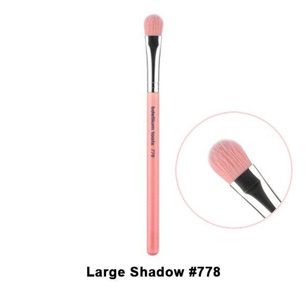 Bdellium Tools Pink Bambu Eye Makeup Brushes - Professional Vegan Makeup Brush Set for Eyeshadow, Blending & Eyeliner - Perfect for Travel & Everyday Makeup