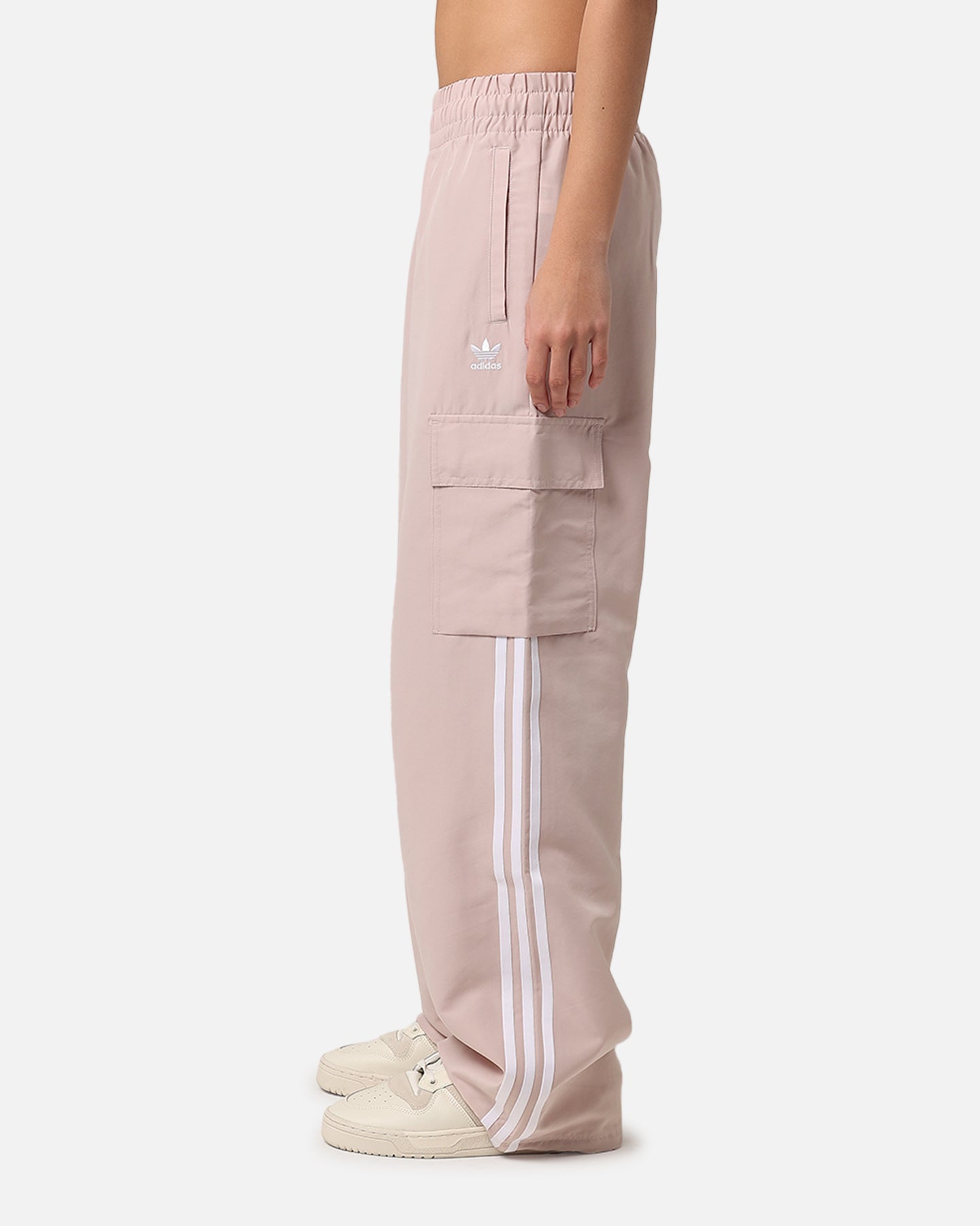 Adidas Women's 3 Stripes Cargo Pants - Wonder Taupe | Comfortable Casual & Streetwear Style for Everyday Wear, Workouts & Outdoor Activities