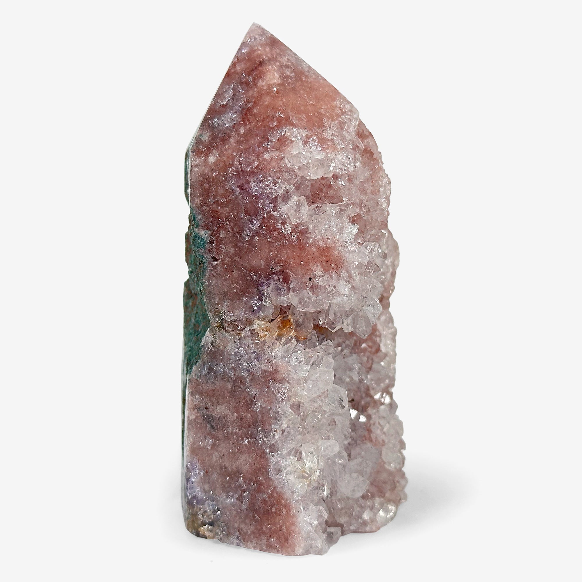 Natural Pink Amethyst Crystal Obelisk Tower Point - Polished Healing Gemstone for Meditation, Emotional Balance & Home Décor - Unique Collector's Crystal for Yoga, Reiki & Spiritual Healing - Perfect Gift for Crystal Lovers (RPO400)