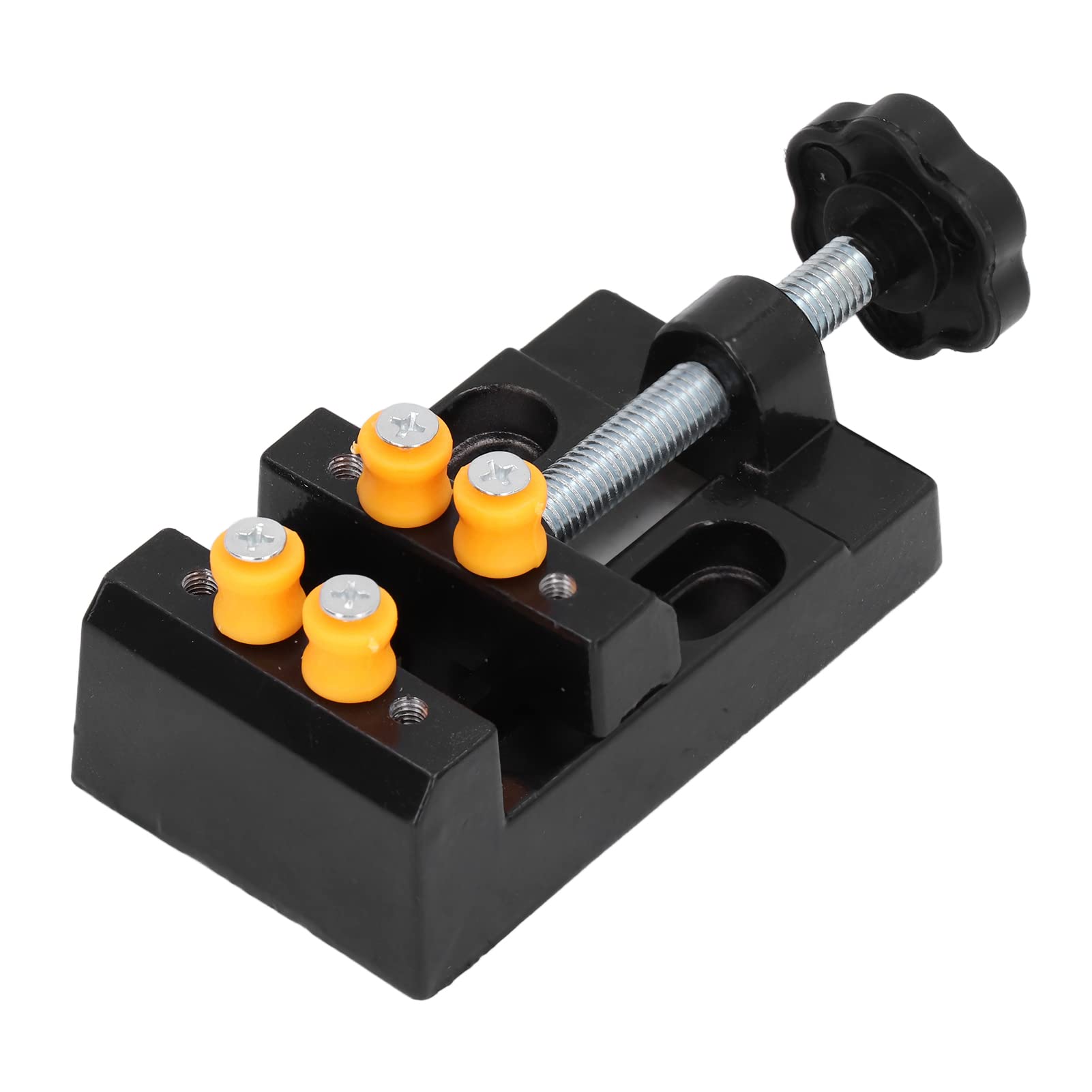 Durable Aluminum Alloy Mini Drill Vise - 55mm Max Clamping Capacity for Woodworking, Metalworking & DIY Projects | Compact Bench Clamp for Precision Drilling & Crafting