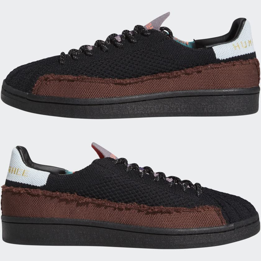 Adidas Men's Pharrell Williams Superstar Sneakers - White Leather Low-Top Shoes for Casual Wear & Street Style