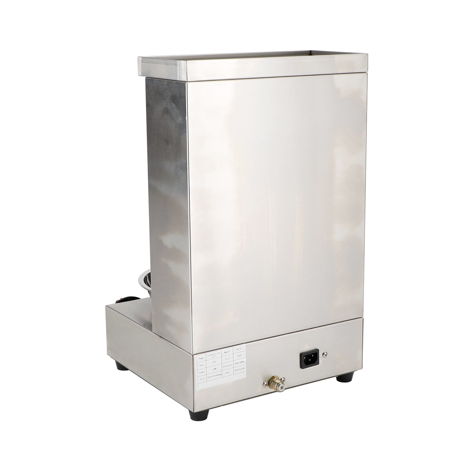110V Commercial Spinning Doner Kebab Grill Machine - Gas Vertical Broiler Shawarma Rotisserie for Restaurant & Food Truck - Perfect for Gyro, Kebabs & Middle Eastern Cuisine