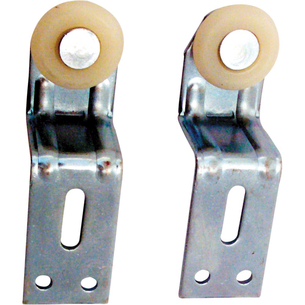 Prime-Line N 6514 1-1/8 Inch Top-Hung Bypass Closet Door Rollers & Brackets - 2 Pack for Smooth Sliding Door Operation - Perfect for Bedroom, Closet, and Bathroom Door Repairs