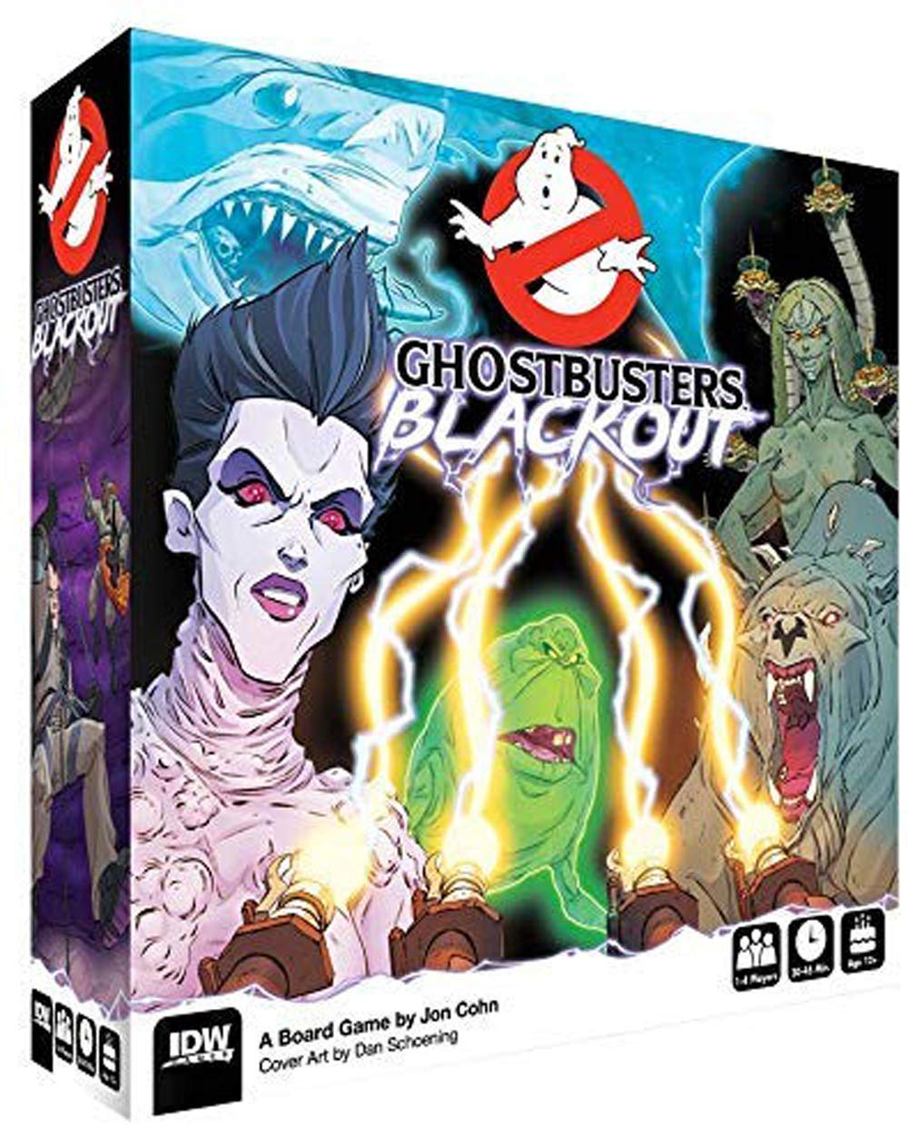 Ghostbusters: Blackout Board Game - Fun Family Strategy Game for Adults & Kids | Perfect for Game Nights, Parties & Halloween Events