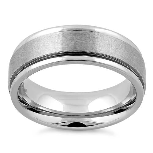 Premium Stainless Steel Satin Finish Wedding Band Ring for Men & Women - Durable, Hypoallergenic Jewelry for Engagement, Anniversary, and Everyday Wear