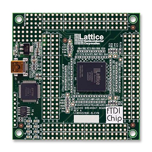 LCMXO2280C-B-EVN Breakout Board with MACHXO 2280 CPLD | USB Mini-B Connector for Power & Programming | 8 LED Indicators | Ideal for Prototyping, Embedded Systems & Electronics Development Projects