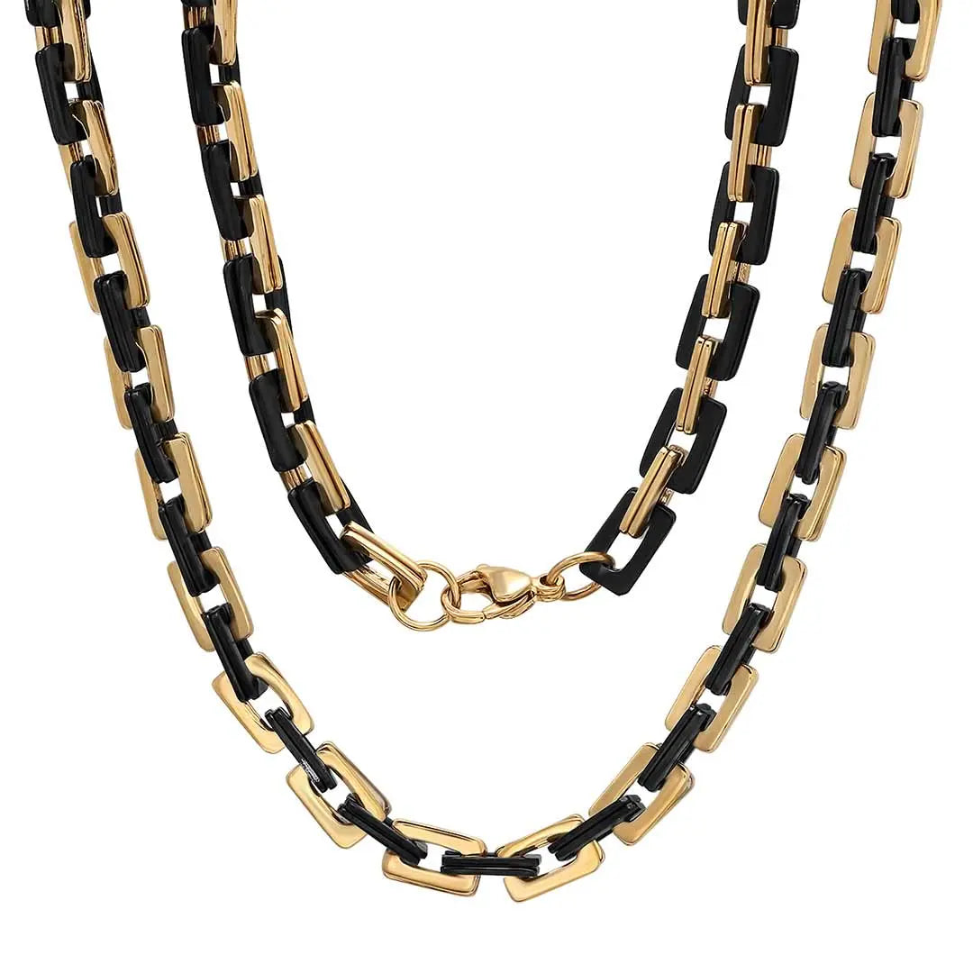 Steeltime Stainless Steel Square Rolo Chain Necklace for Women & Men - Durable 18 Inch Jewelry for Everyday Wear, Gift Giving & Special Occasions