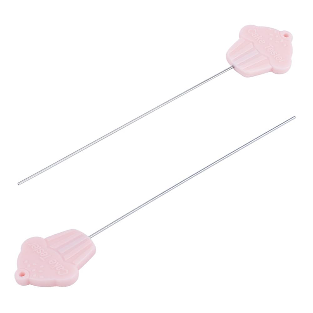 4 Pcs Stainless Steel Cake Tester Needles - Reusable Baking Probe Skewers for Perfect Cake Doneness - Essential Kitchen & Home Baking Tools - Great Stocking Stuffers & Christmas Gifts for Bakers - Ideal for Testing Cakes, Cupcakes, and Breads