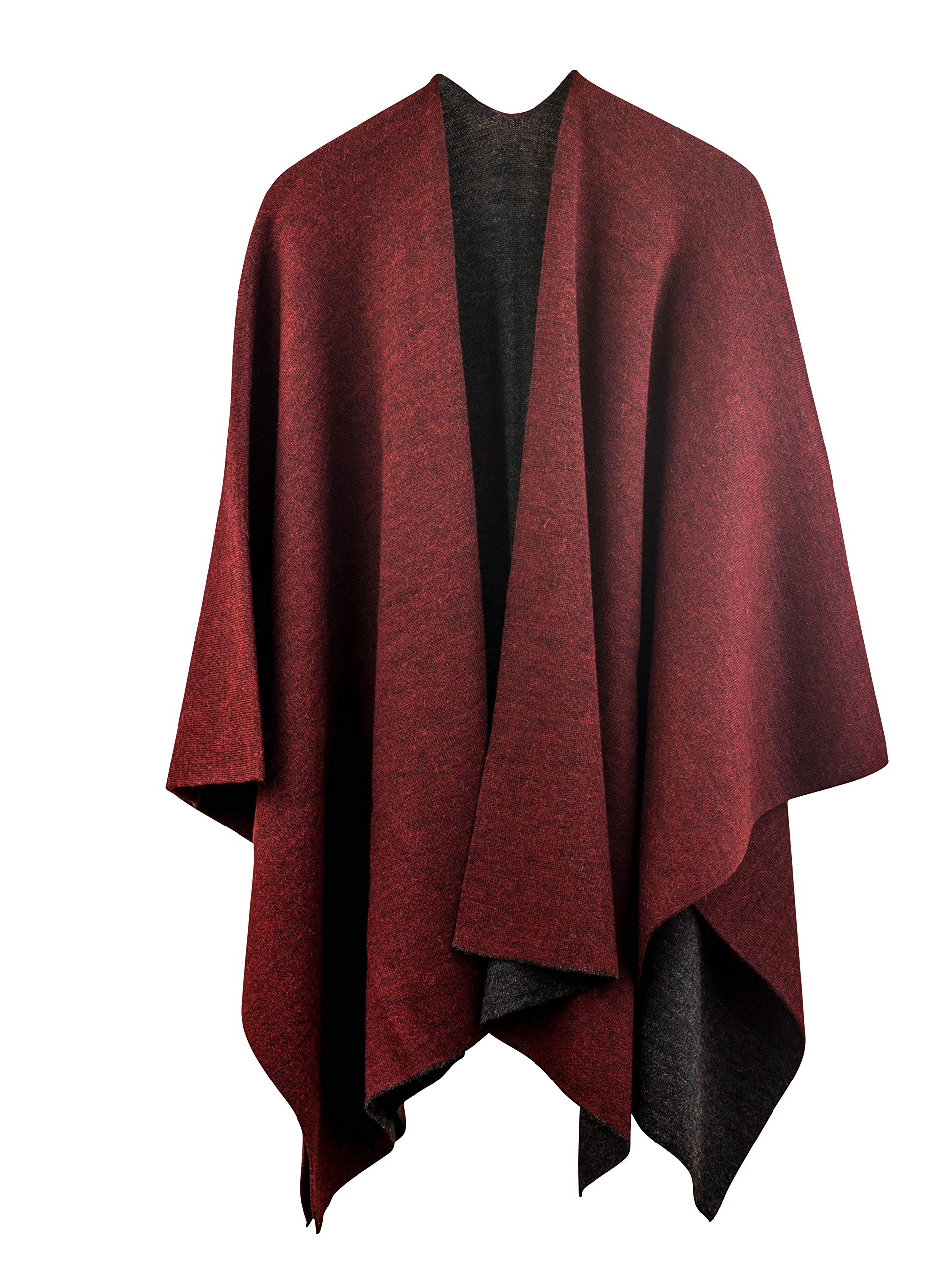 100% Baby Alpaca Wool Ruana Wrap - Soft & Warm Shawl for Women - Perfect for Winter, Travel & Outdoor Adventures | Rugged Andes Trading Company