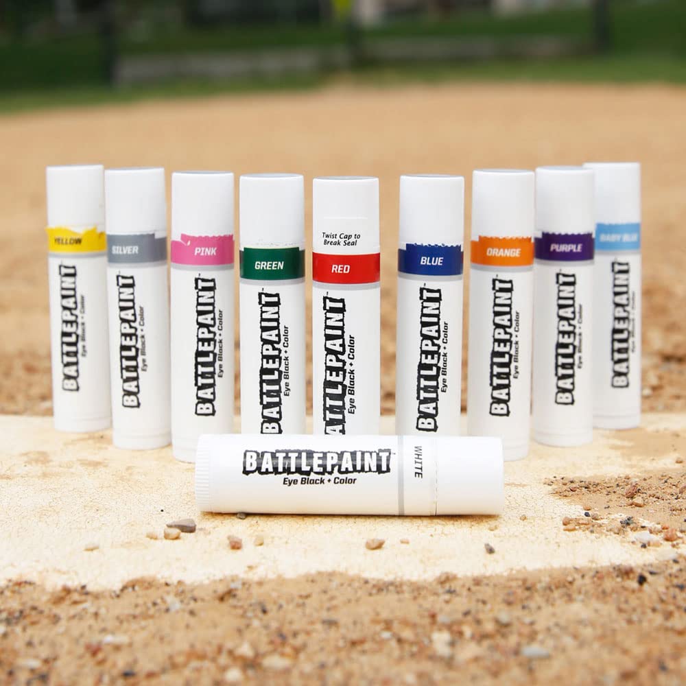 EyeBlack BattlePaint – Bright Red Under Eye Grease for Athletes & Fans – Baseball, Softball, Football – 1 Stick – Perfect for Game Day & Sports Events