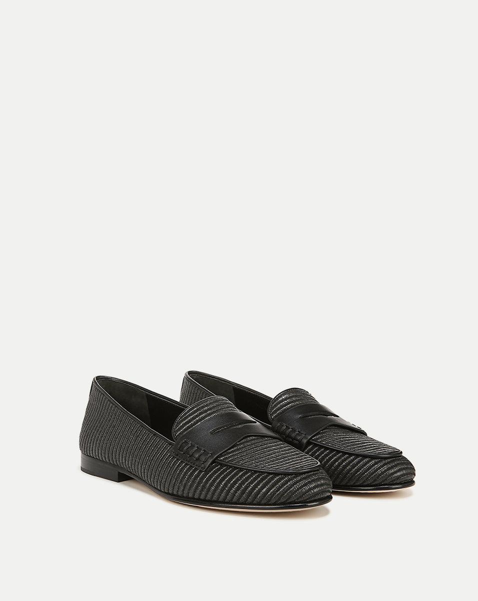 Women's Penny Raffia Loafers - Comfortable Slip-On Espadrille Shoes for Summer, Beach, and Casual Outfits
