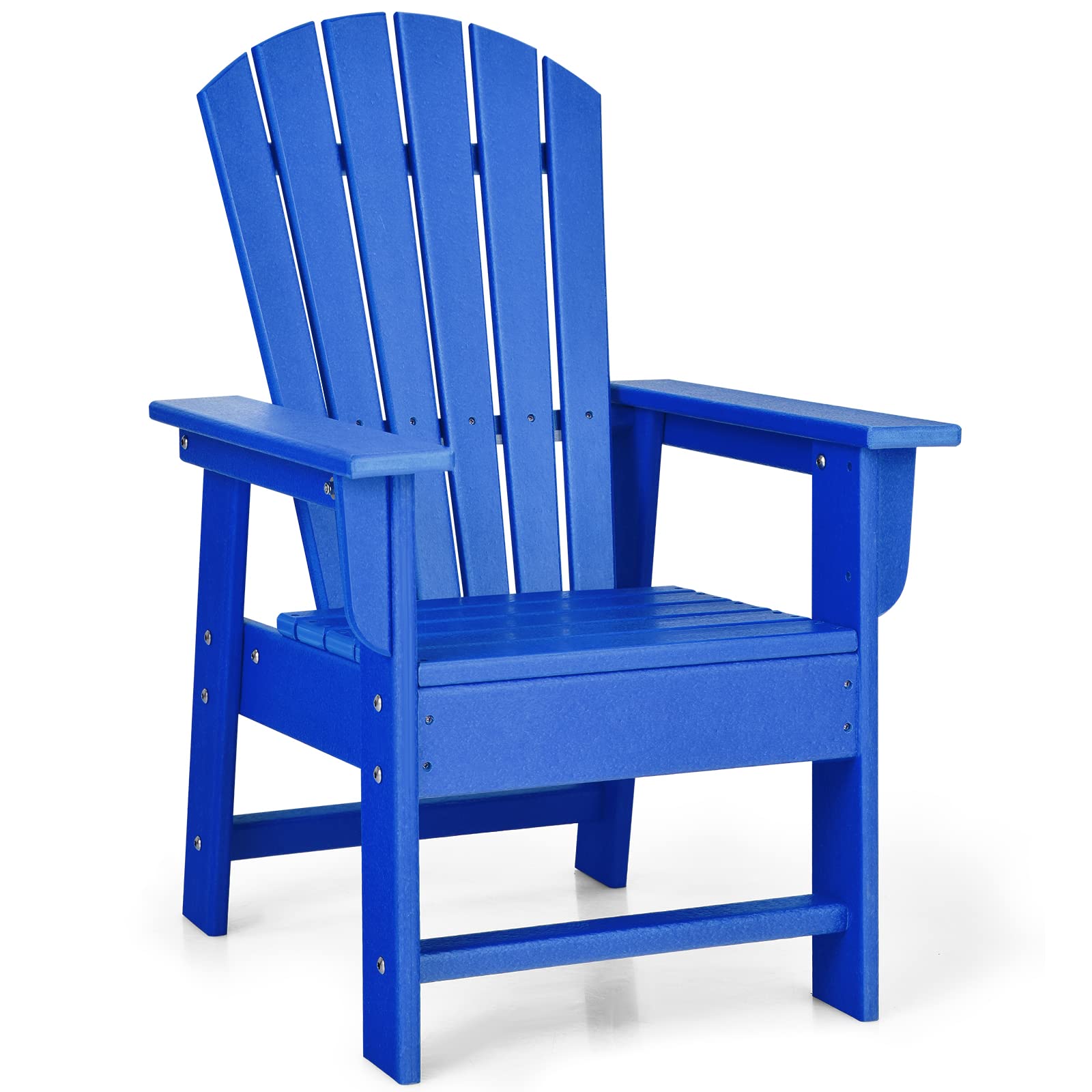 **Giantex Kids Adirondack Chair - HDPE Outdoor Patio Chair with Ergonomic Backrest for Deck, Porch, Backyard & Poolside - Weather-Resistant Toddler Lawn Chair for Indoor & Outdoor Use (Blue, 1-Pack) - Perfect for Relaxing, Lounging & Outdoor Play**
