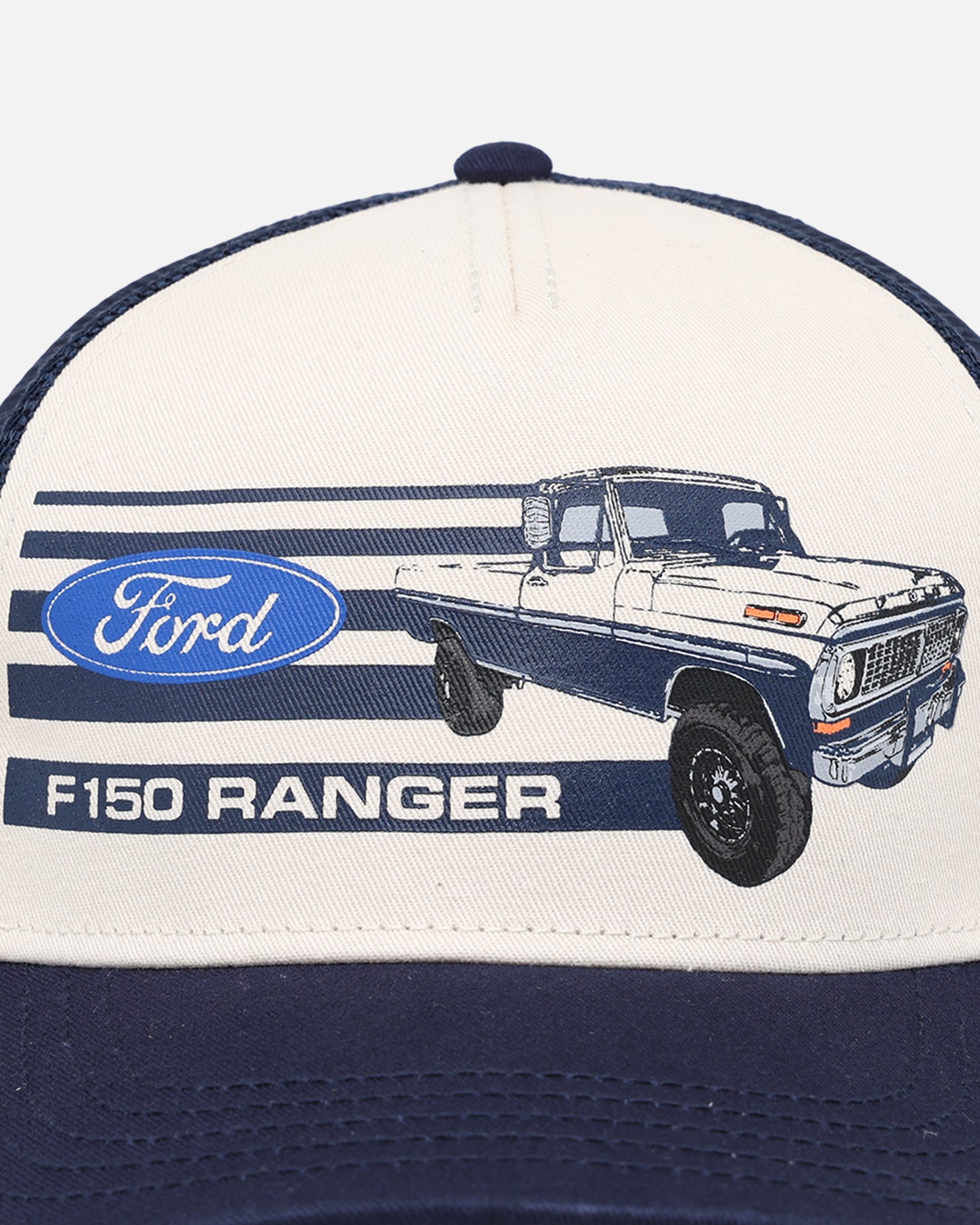American Needle Sinclair Trucker Snapback Hat - Navy/Ivory Adjustable Baseball Cap for Men & Women - Perfect for Casual Wear, Sports & Outdoor Activities