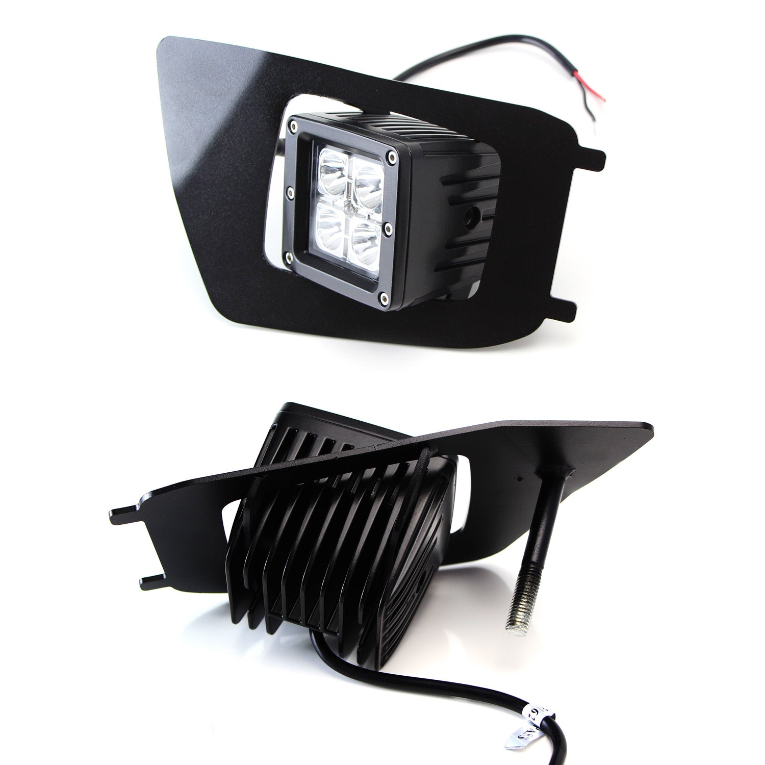40W CREE Cubic LED Fog Lights with Mounting Bracket, Bezel & Wiring Kit - Compatible with 2012-2015 Toyota Tacoma | Off-Road, Night Driving & Foggy Weather Use