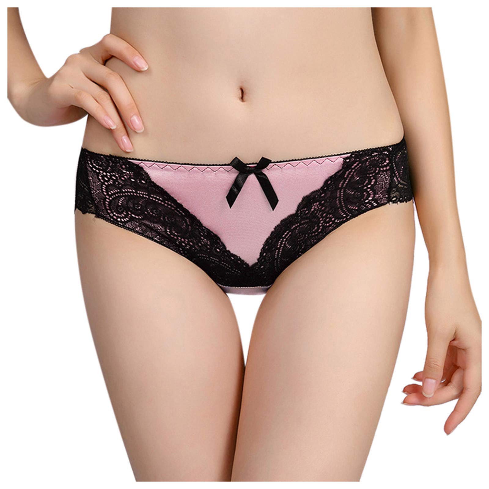GHysem Women's High Waisted Cotton Panties - Sexy Transparent Lace Underwear with Breathable Hollow Design | Perfect for Everyday Wear, Date Night & Special Occasions