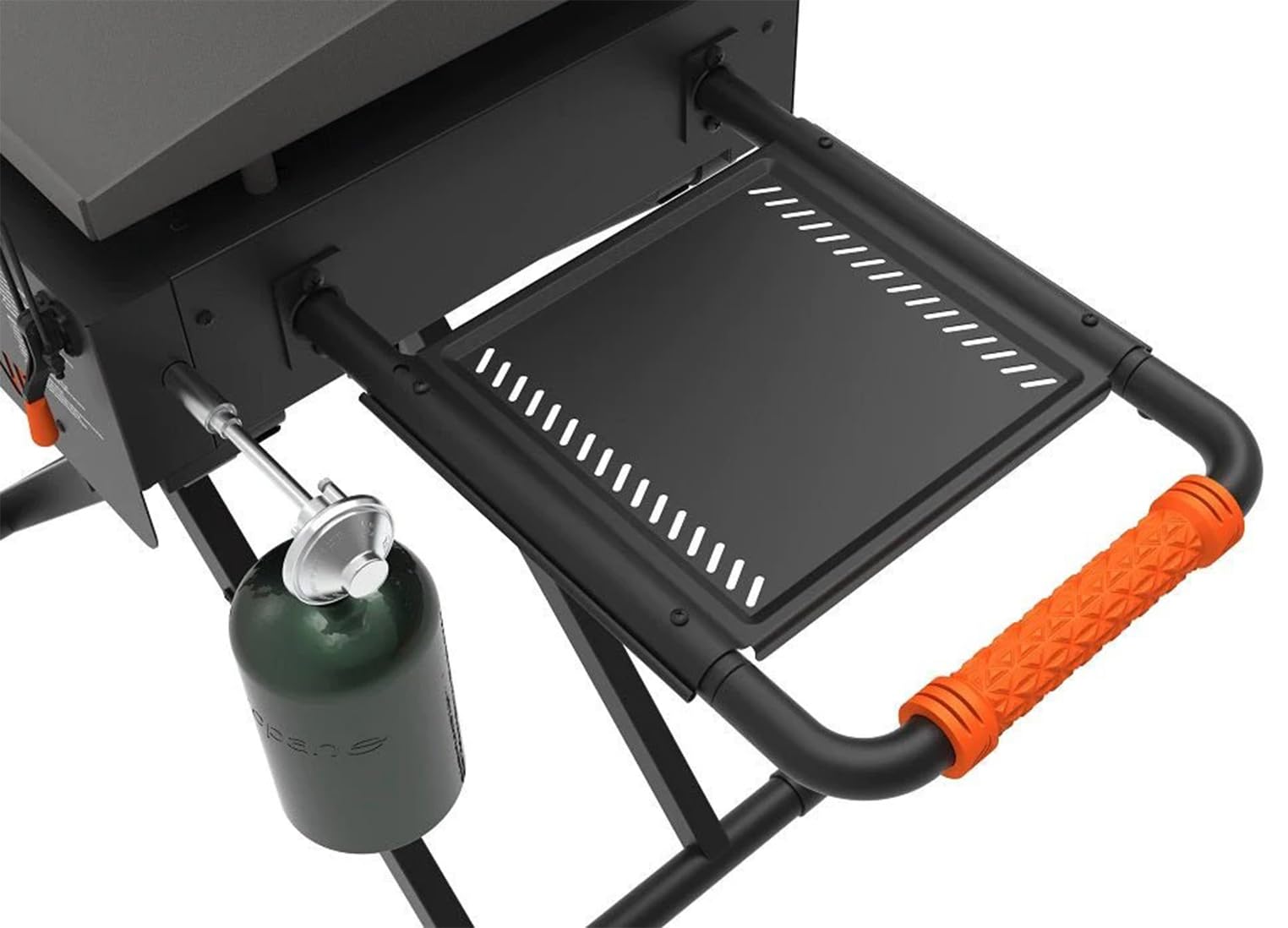 22 Inch Blackstone Griddle with Hood & Stand - Foldable Outdoor Flat Top Gas Grill - Portable Propane BBQ Grill with Accessories, Seasoning & Gloves - Perfect for Camping, Tailgating & Backyard Cooking