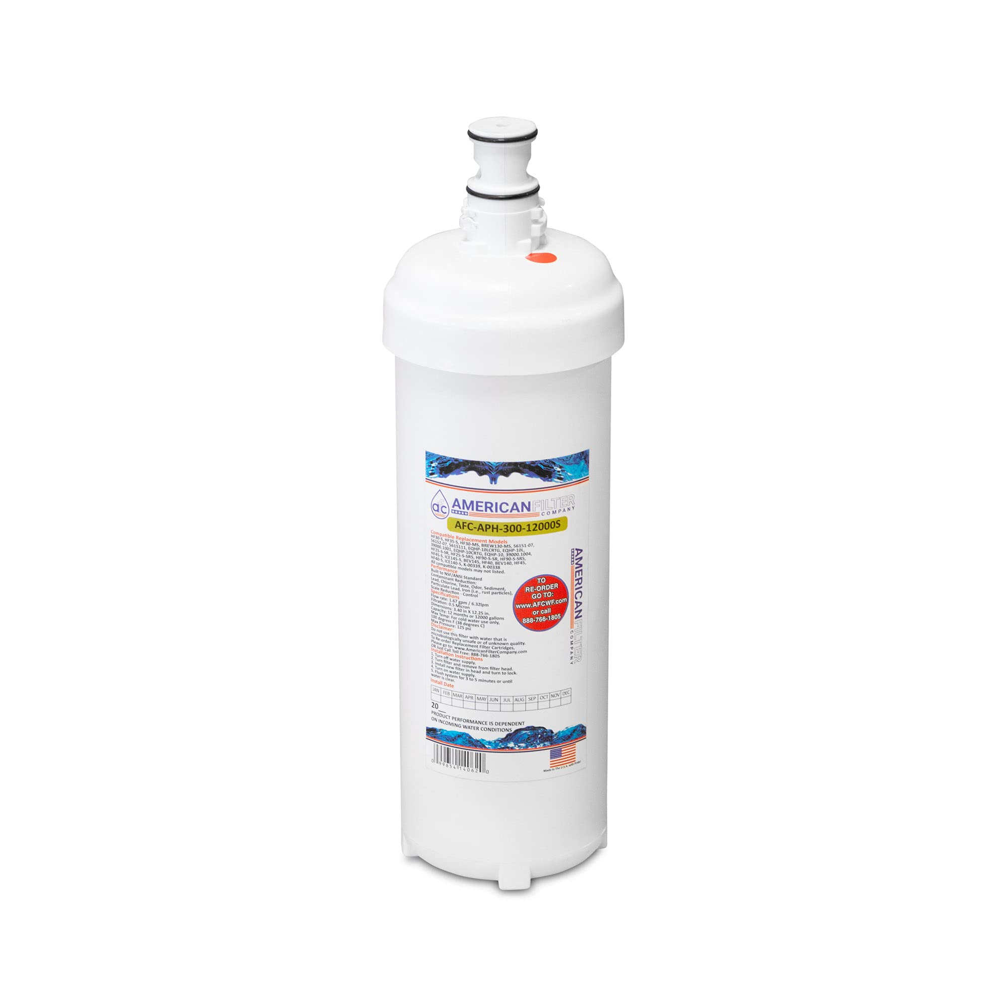 AFC Water Filter Replacement for 3M HF40-S Filter | Model AFC-APH-300-25000SKH & AFC-APH-300-12000S | High Performance Filtration for Clean Drinking Water | Perfect for Home, Office, and RV Use