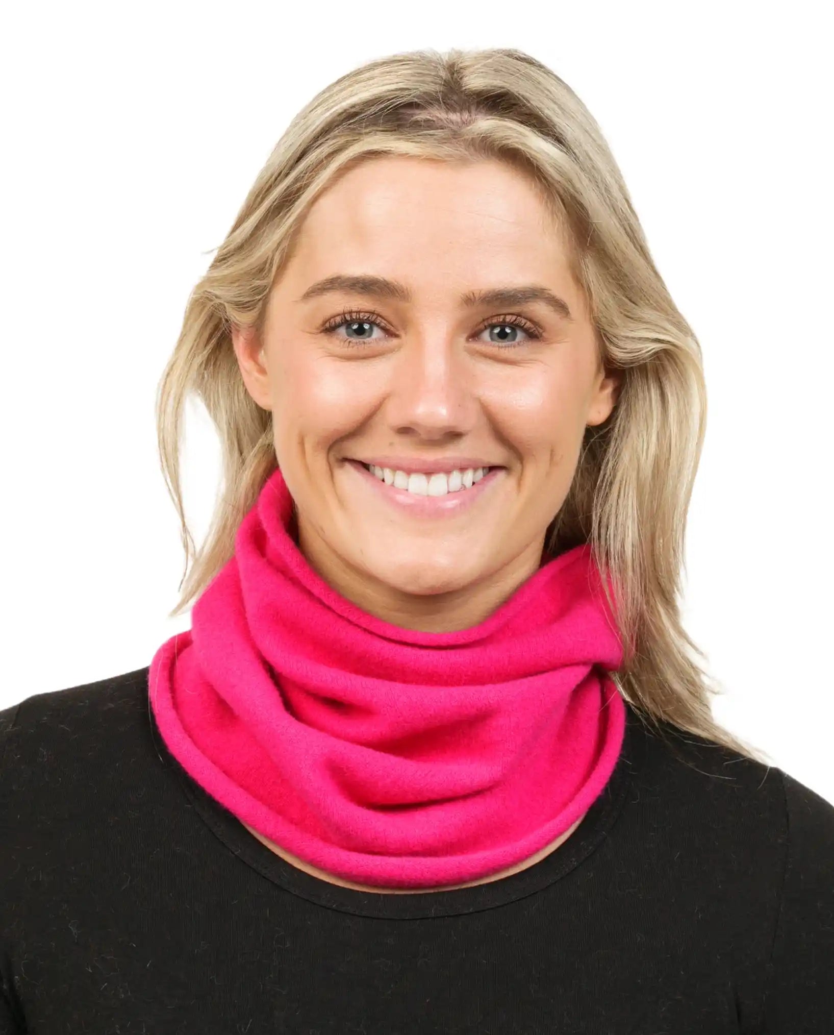 Peony Pink Neck Warmer Scarf - Soft Winter Accessory for Women & Men - Perfect for Cold Weather, Outdoor Activities & Fashion - NX843