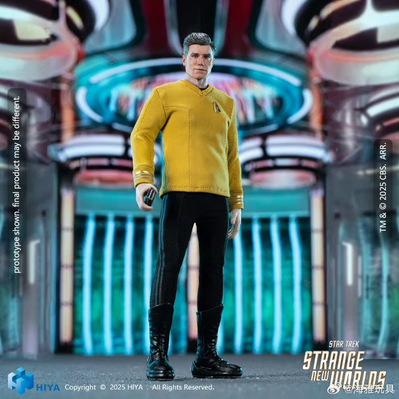 HIYA Toys 6-inch 1/12 Scale Captain Pike Action Figure - Star Trek Strange New Worlds Collectible - Perfect for Display & Sci-Fi Fans