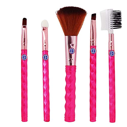 5-Piece Professional Makeup Brush Set for Eyeliner, Eyeshadow & Eyebrows - Perfect for Daily Makeup, Travel & Professional Use