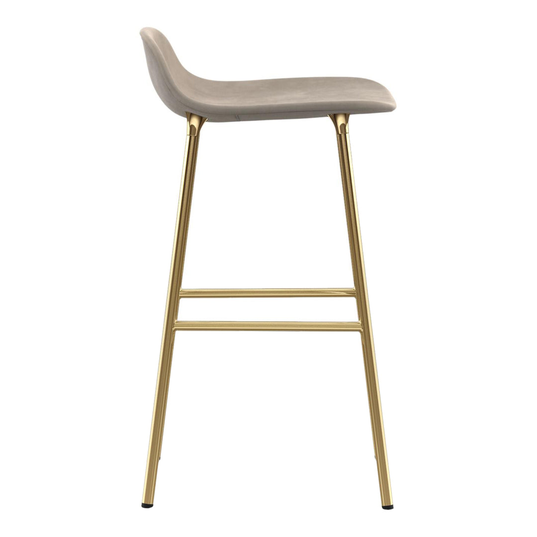 Modern Form Counter Stool with Sturdy Metal Legs & Comfortable Upholstered Seat - Perfect for Kitchen Islands, Breakfast Bars & Home Decor