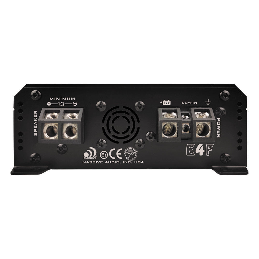 E4F 2000W RMS Mono Car Amplifier - 1 Ohm Stable, Compact Full Range Power for Enhanced Car Audio System | Perfect for Subwoofers & High-Performance Sound Upgrades