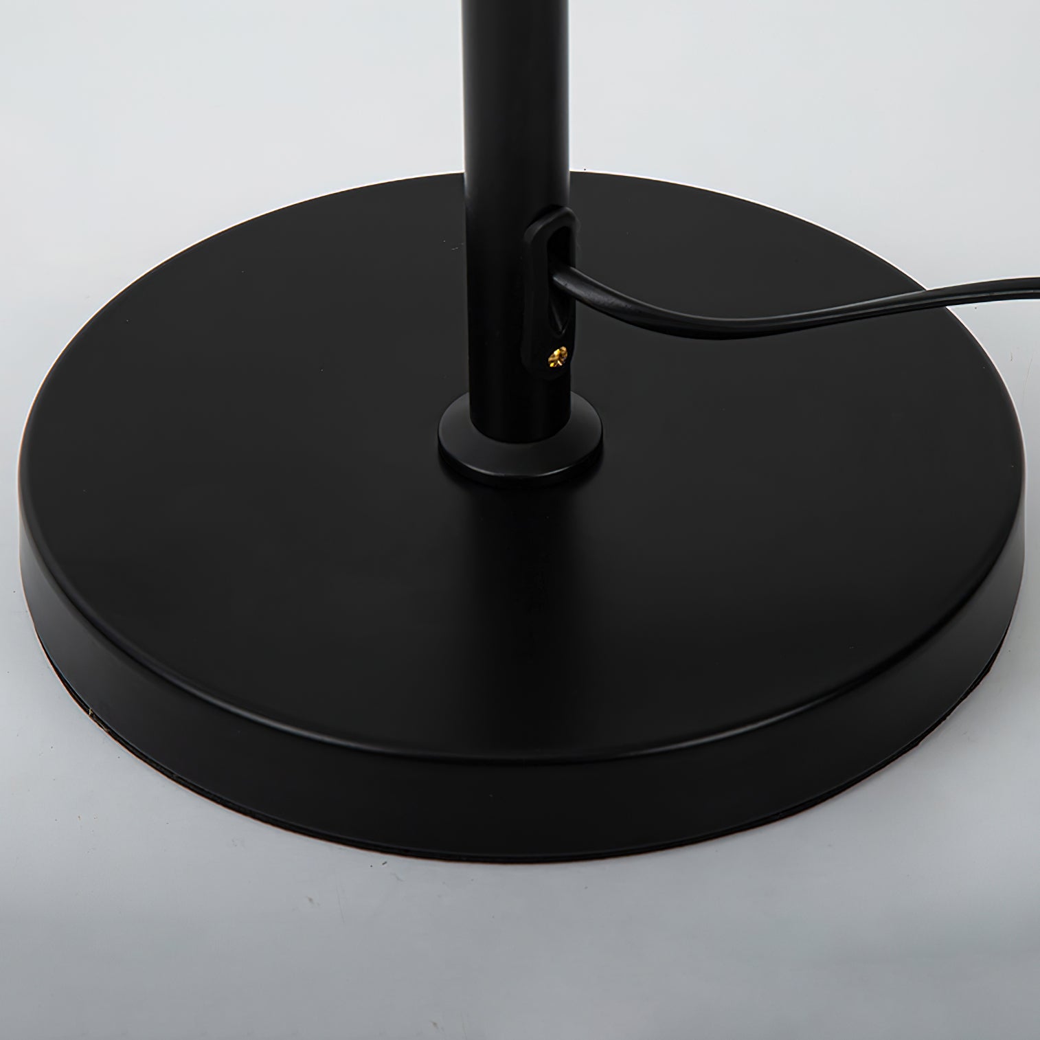 Modern Black Shell Floor Lamp for Living Room - Adjustable Standing Light with Fabric Shade, Perfect for Bedroom, Office & Reading Nook