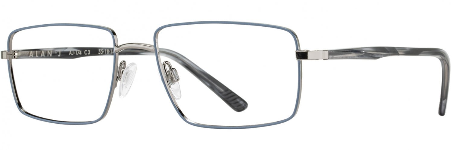 Alan J AJ174 Eyeglasses - Stylish & Lightweight Optical Frames for Men & Women - Perfect for Reading, Working & Everyday Use