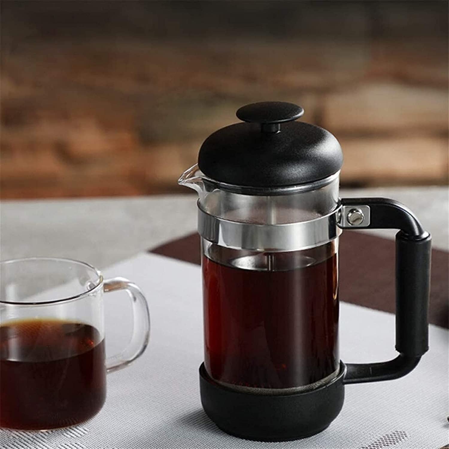 Premium French Press Coffee Maker - 12 oz/350ml Stainless Steel Tea Infuser for Rich Flavor | Ideal for Home, Office & Camping Brewing | Perfect Morning Coffee & Afternoon Tea Solution