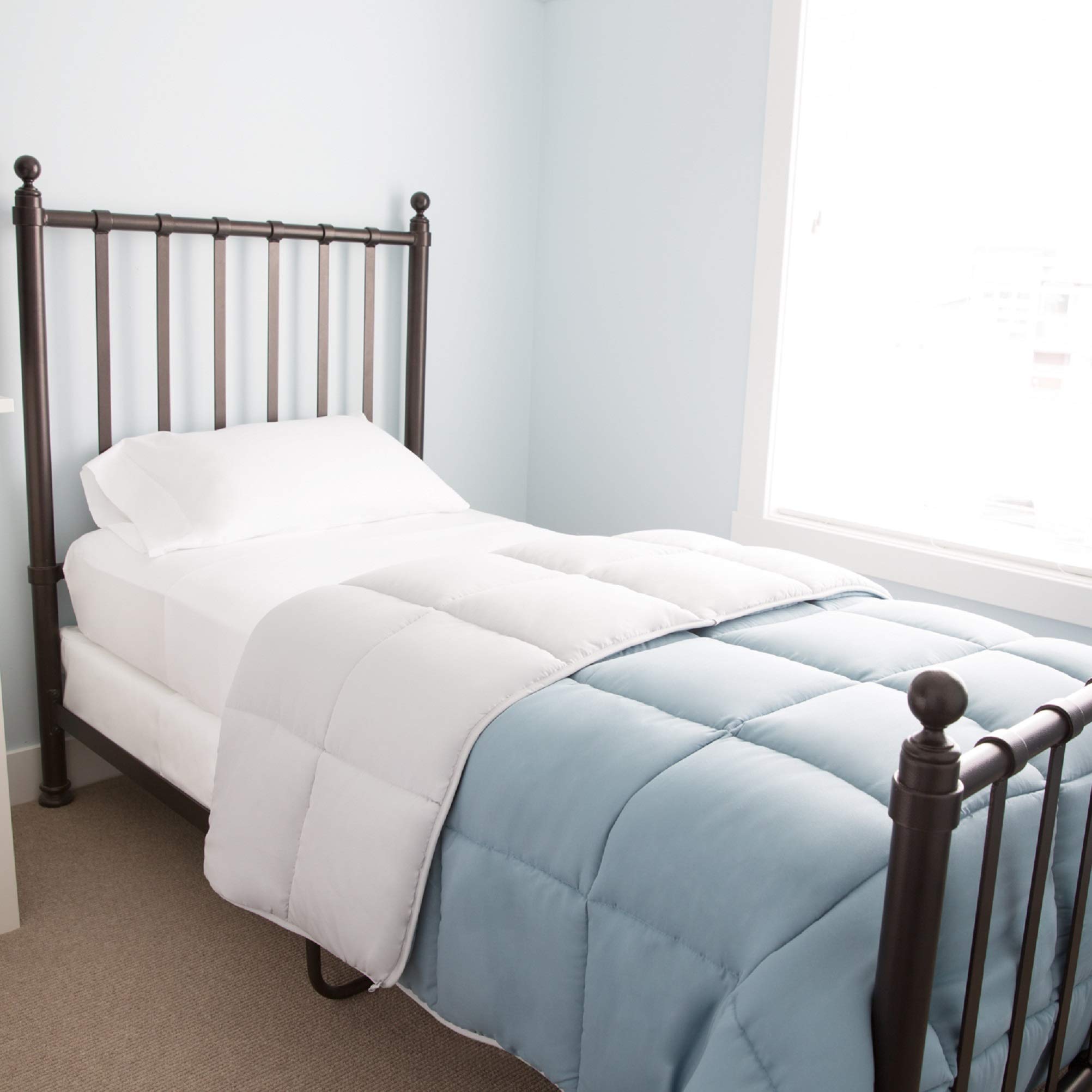 Reversible King Bedding Set - Pacific/Ash for Luxurious Comfort