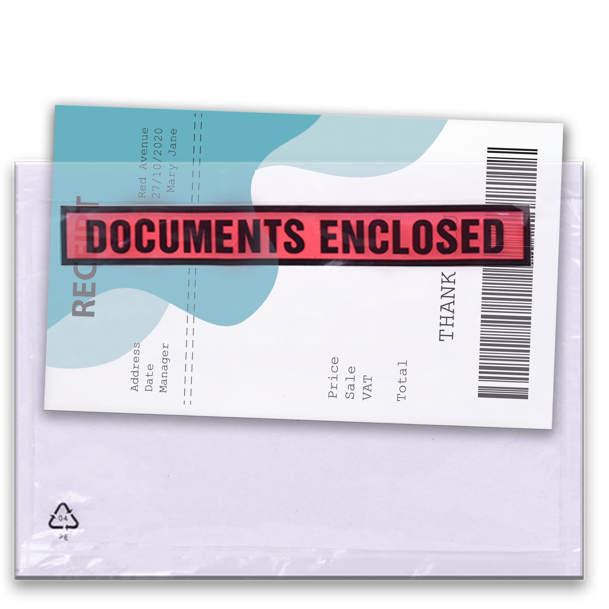 1000 Pack A6 Clear Plastic Envelopes (158x110mm) - Peel & Seal Document Sleeves for Invoices, Packing Lists & Shipping Labels | Waterproof Mailing Pockets for Parcels, Business Documents & Office Supplies | Perfect for Ecommerce, Logistics & Mailroom Organization