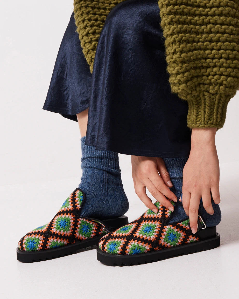 Adventure Awaits Slip On Clog | Crochet Comfort Shoes for Women & Men | Perfect for Beach, Garden & Casual Wear