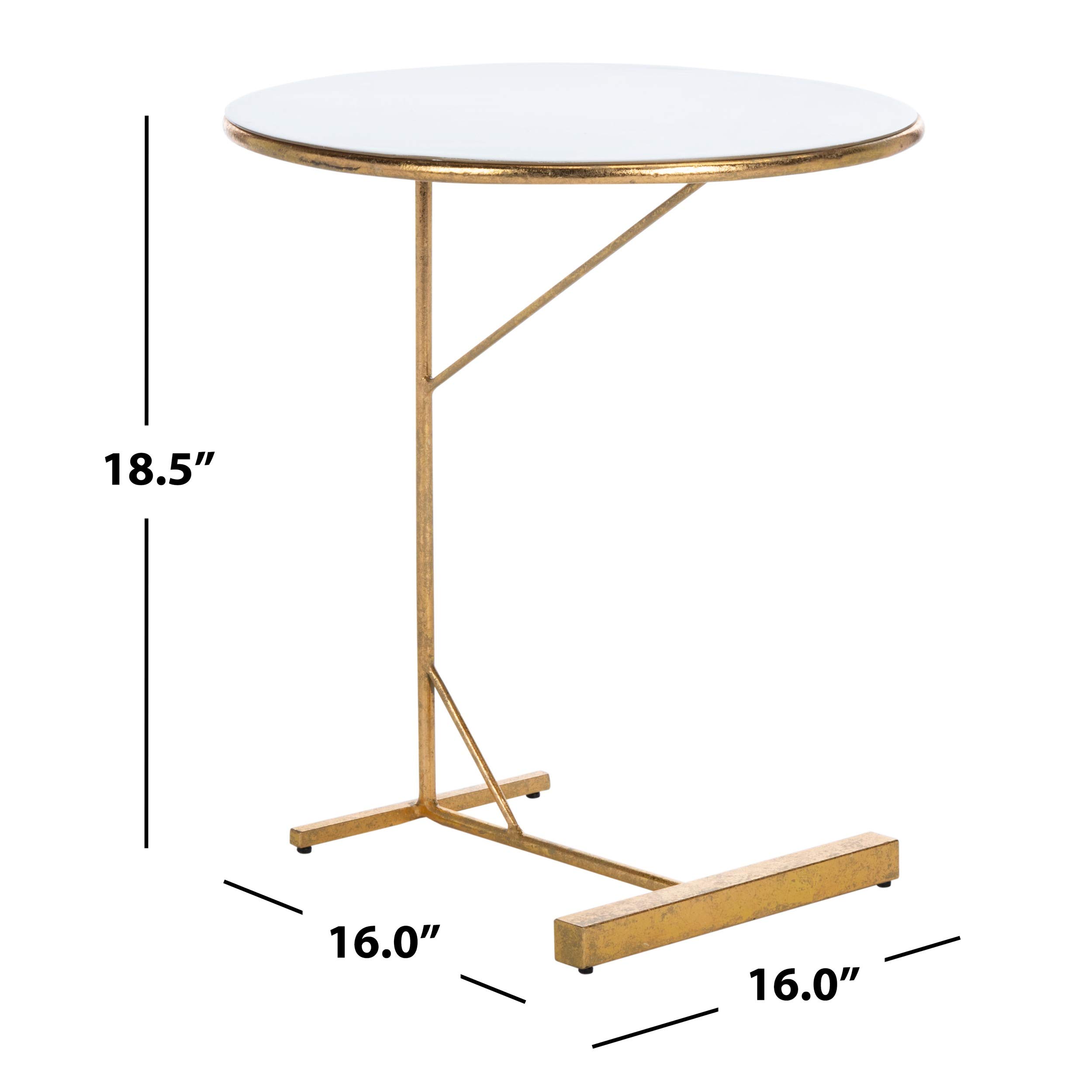 Safavieh Sionne Round Coffee Table - Modern Accent Table for Living Room, Bedroom, or Office - Perfect for Small Spaces and Home Decor